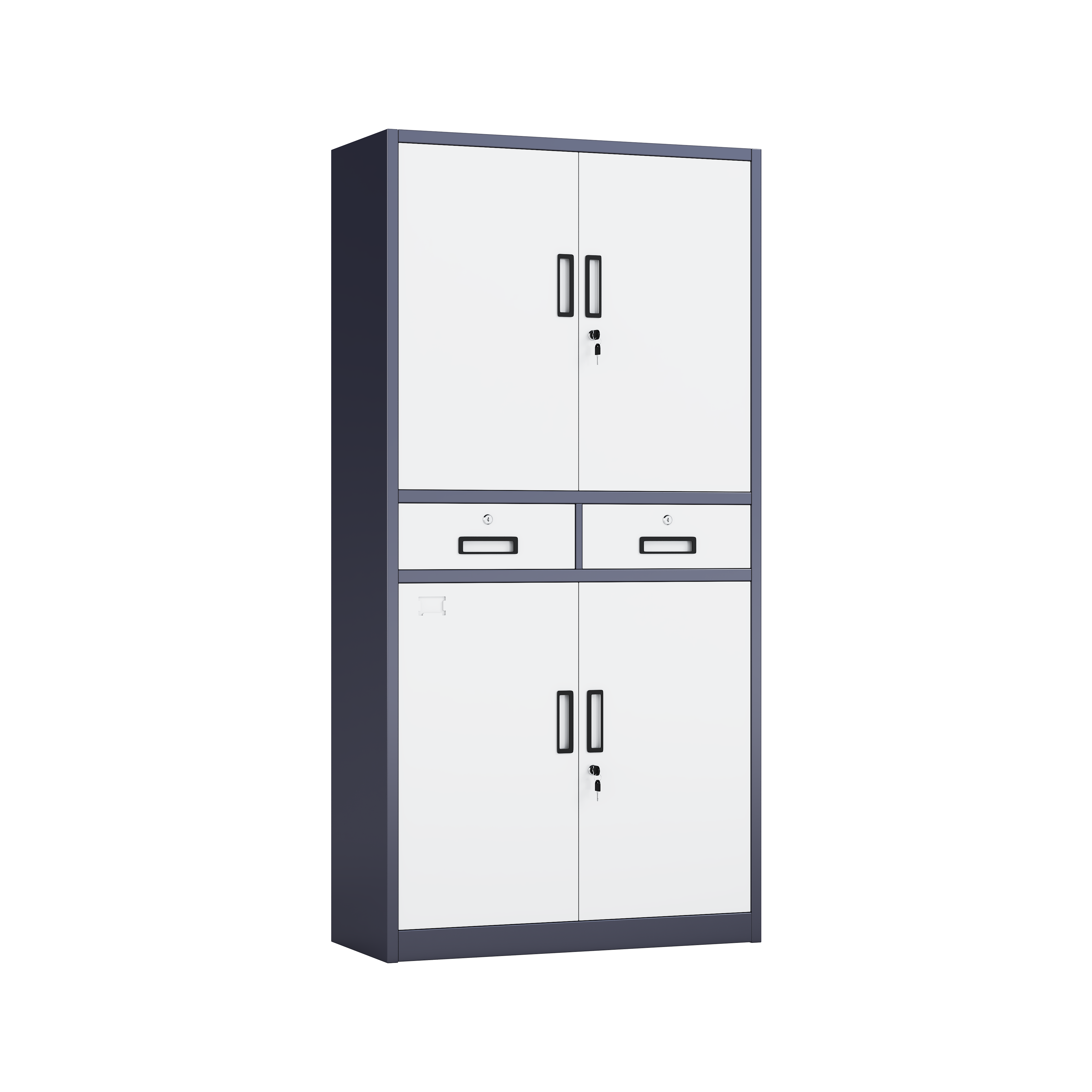 Multi-Functional Steel Archiving and Supply Cabinet with Mid-Section Drawers