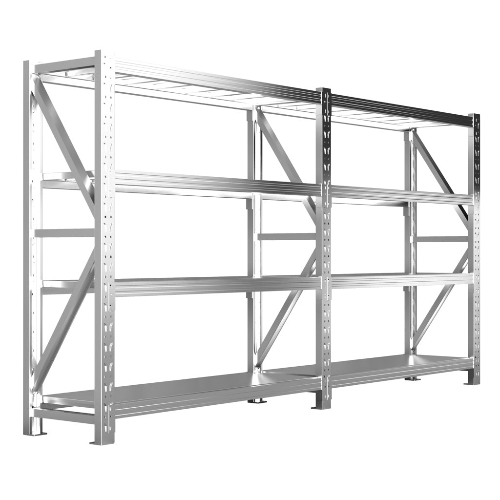 Stainless Steel Heavy‑Duty 3‑Tier Storage Rack | Industrial Metal Shelving Unit | 500 kg Per Shelf