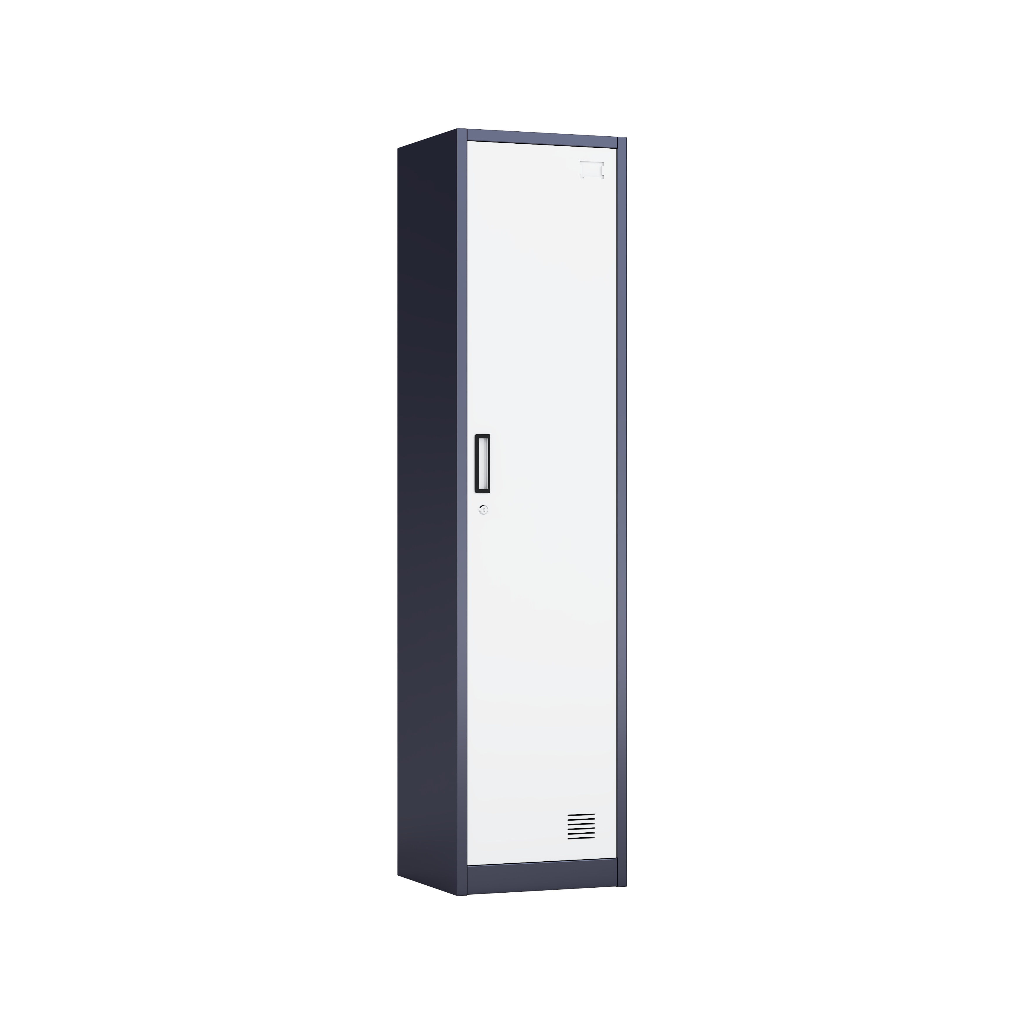 Slim Single Door Steel Storage Locker Cabinet for Office & Home