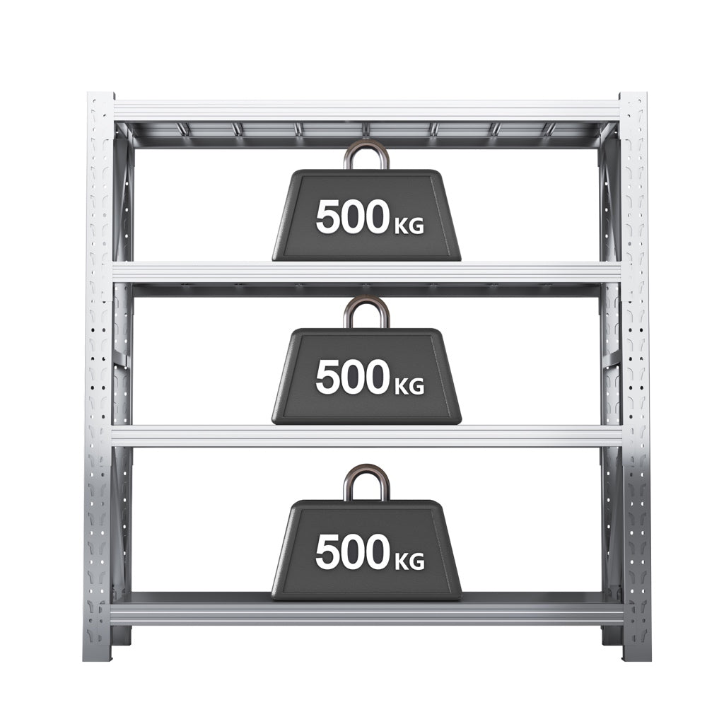 Stainless Steel Heavy‑Duty 3‑Tier Storage Rack | Industrial Metal Shelving Unit | 500 kg Per Shelf