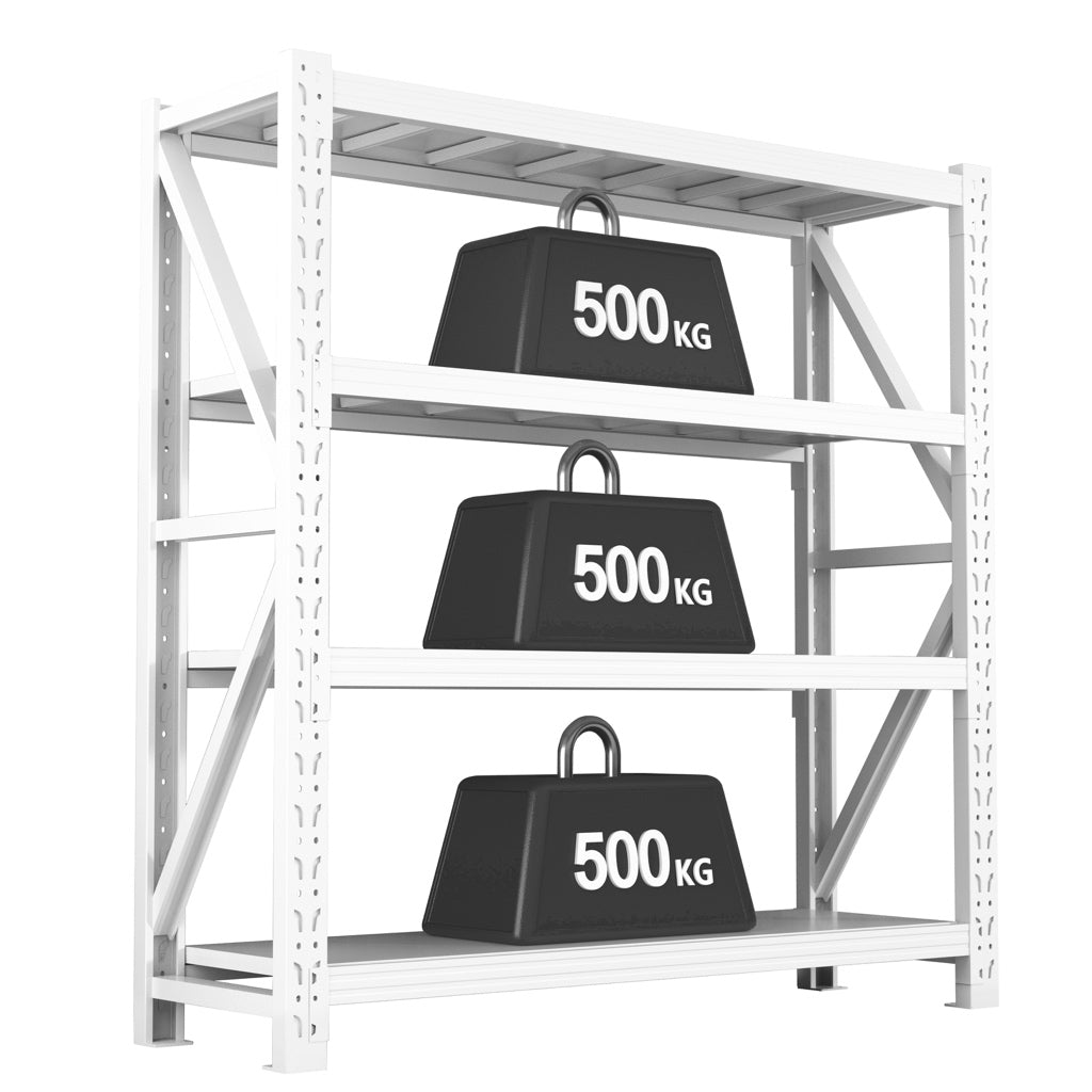 Commercial Grade Adjustable Steel Shelving Unit | Heavy-Duty Modular Storage Rack (Custom Size, Tiers & Color) | Light Grey Finish
