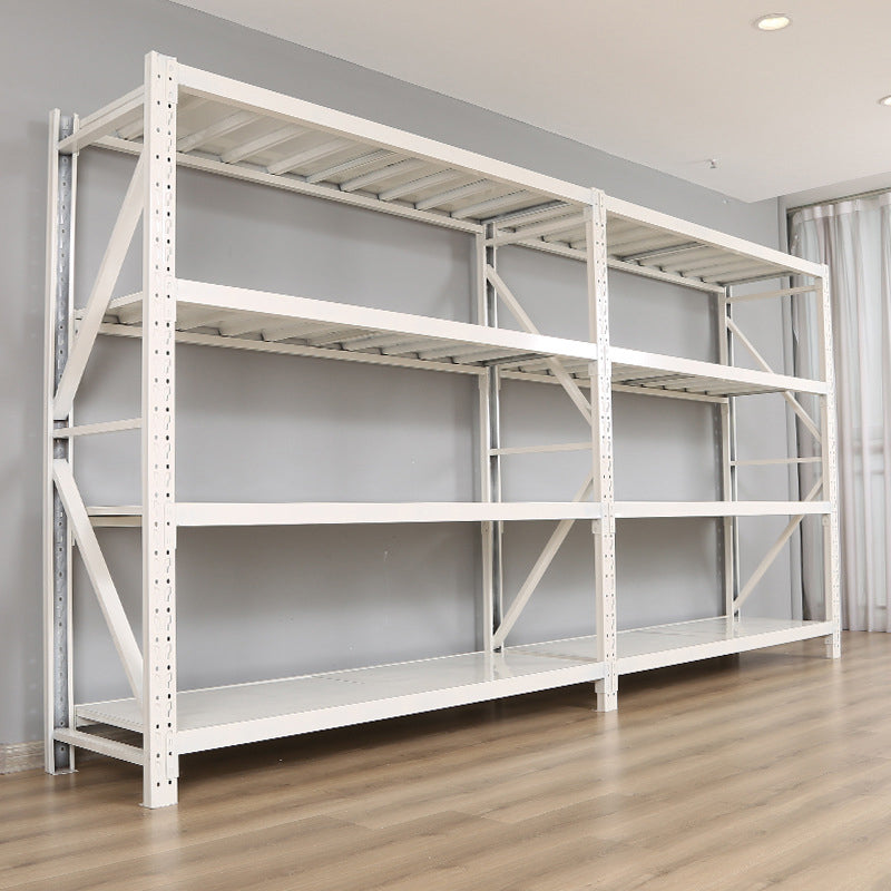Commercial Grade Adjustable Steel Shelving Unit | Heavy-Duty Modular Storage Rack (Custom Size, Tiers & Color) | Light Grey Finish