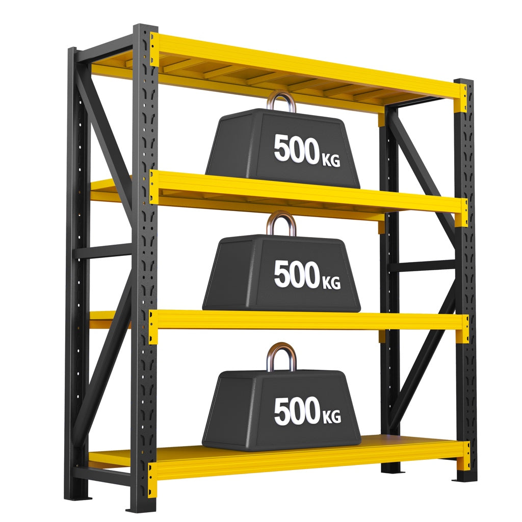 Heavy-Duty Industrial Steel Shelving Unit | 500KG Load Capacity | Modular & Fully Customizable Warehouse Storage Rack