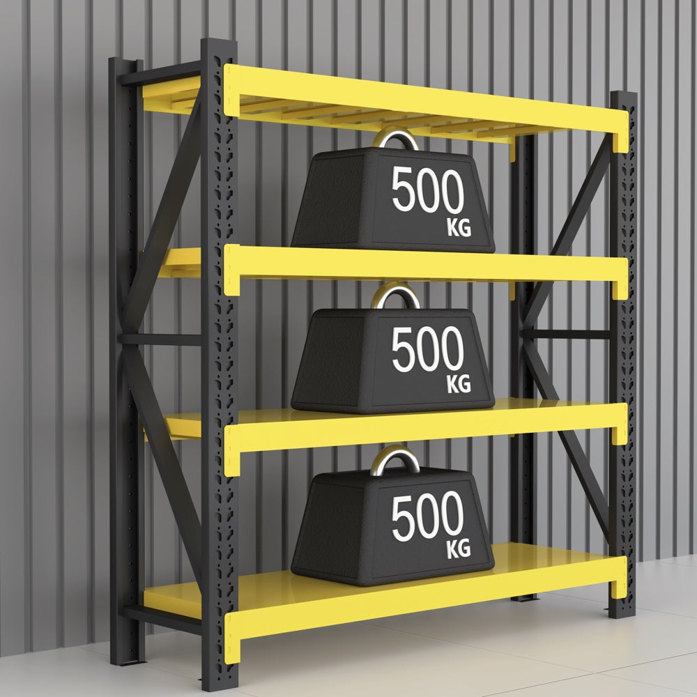 Heavy-Duty Industrial Steel Shelving Unit | 500KG Load Capacity | Modular & Fully Customizable Warehouse Storage Rack