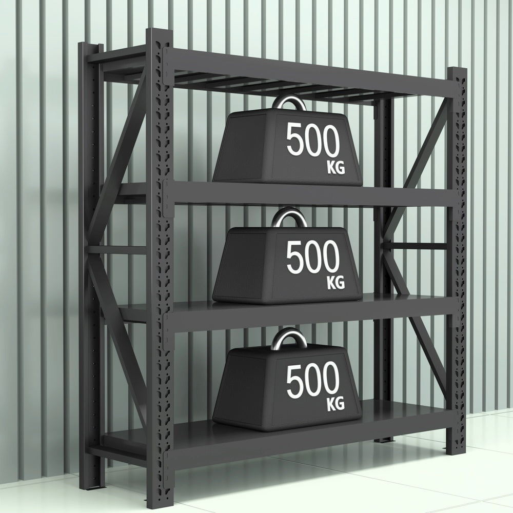 Premium Heavy-Duty Steel Storage Rack | Modular Industrial Shelving Unit (Customizable Size & Color) | Starter & Add-On System