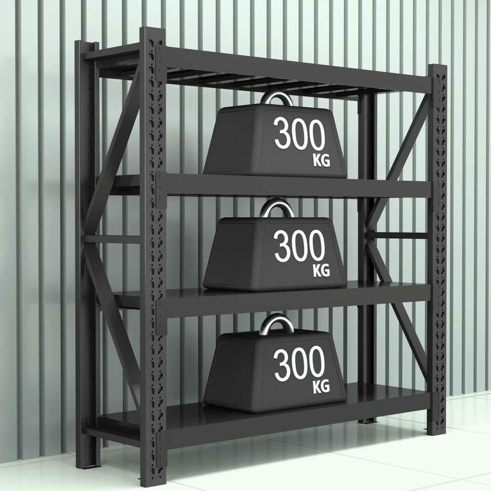 Premium Heavy-Duty Steel Storage Rack | Modular Industrial Shelving Unit (Customizable Size & Color) | Starter & Add-On System