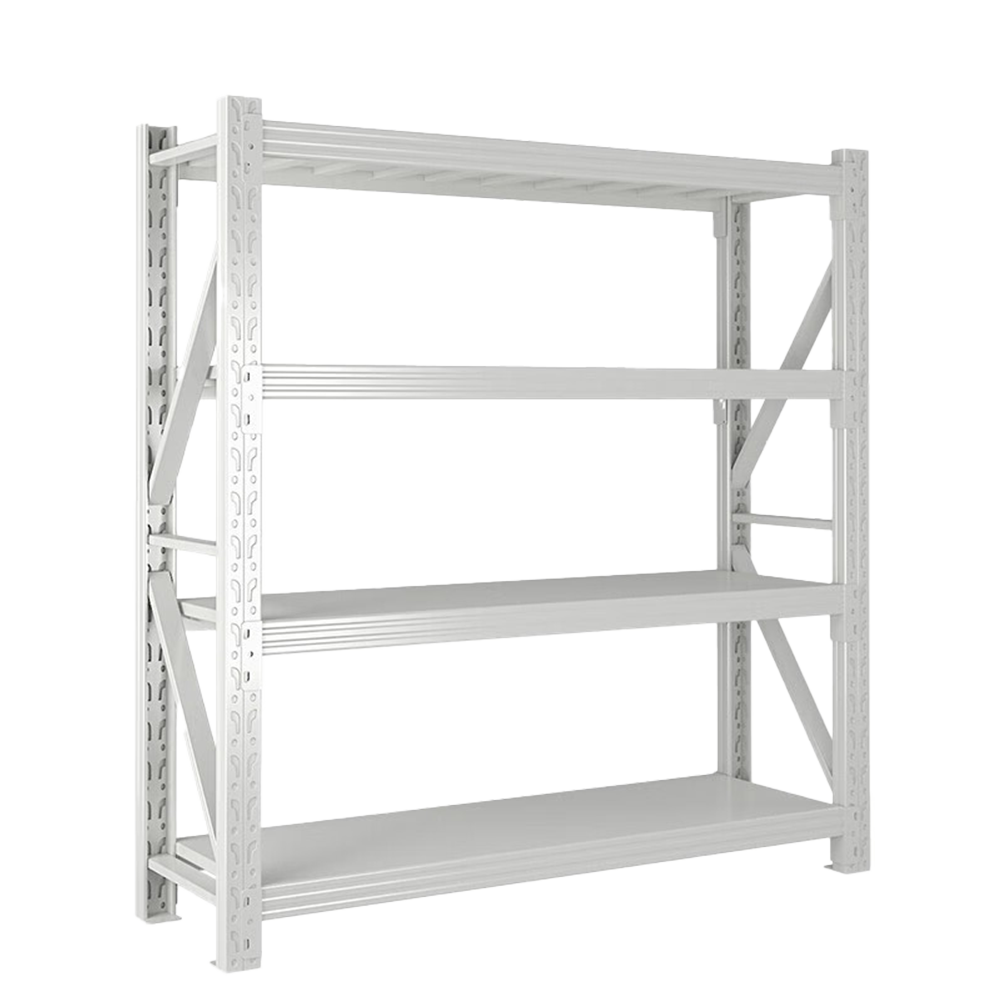 Commercial Grade Adjustable Steel Shelving Unit | Heavy-Duty Modular Storage Rack (Custom Size, Tiers & Color) | Light Grey Finish